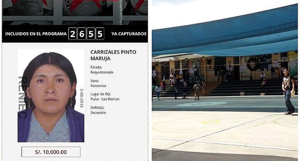 Capturan en Arequipa a mujer más buscada por delito de secuestro en Puno