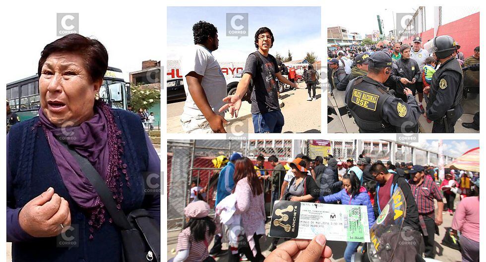 Hinchas lloran por quedarse sin ver encuentro deportivo en Huancayo (VIDEO)