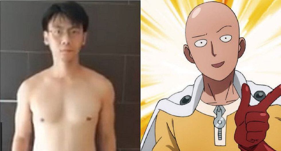Hombre hace rutina de ejercicios de Saitama de 'One Punch Man' y obtiene sorprendentes resultados