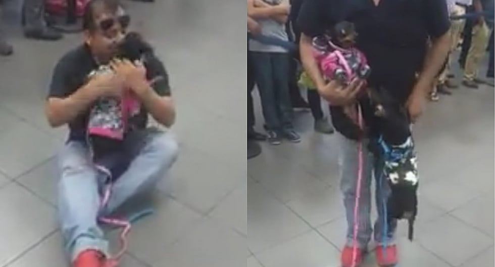 Peruano que vivía en Venezuela se reencuentra con sus mascotas tras 1 año (VIDEO)