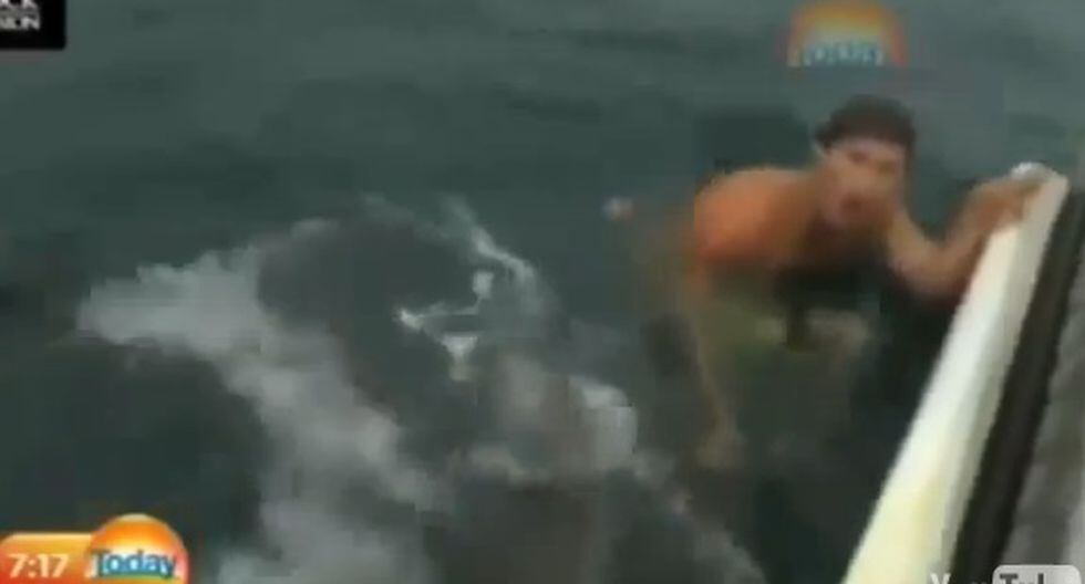 Australia: Captan ataque de tiburón a joven