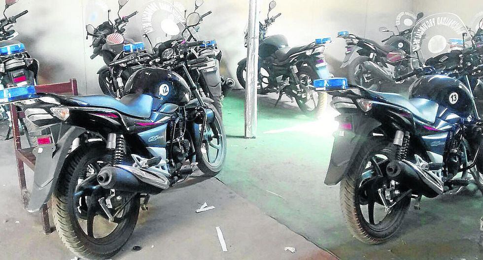 25 motos para serenos están abandonadas