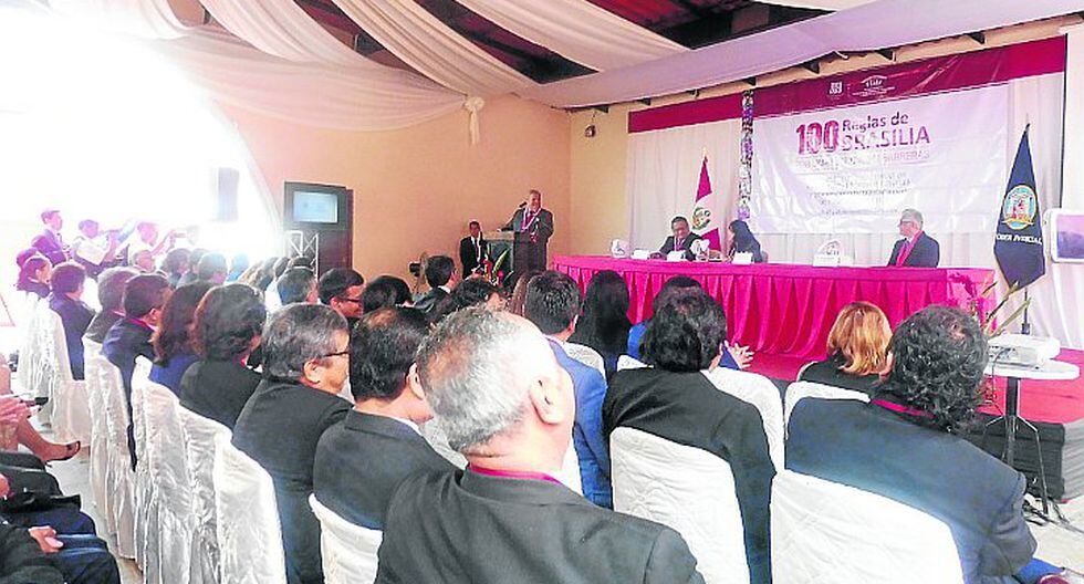 Jueces de todo el Perú se reúnen en Ica