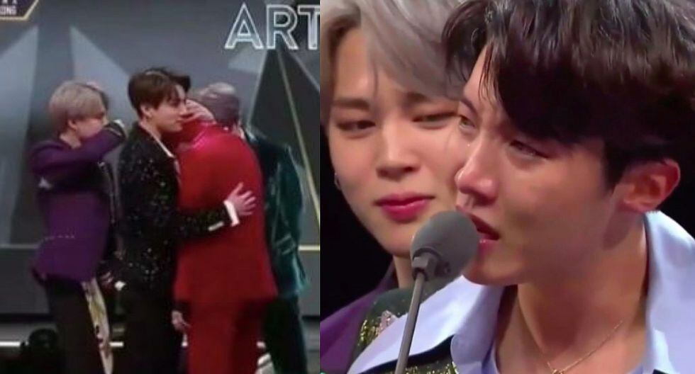 Integrantes de 'BTS' lloran al dar su discurso en los premios MAMA 2018 (VIDEO)