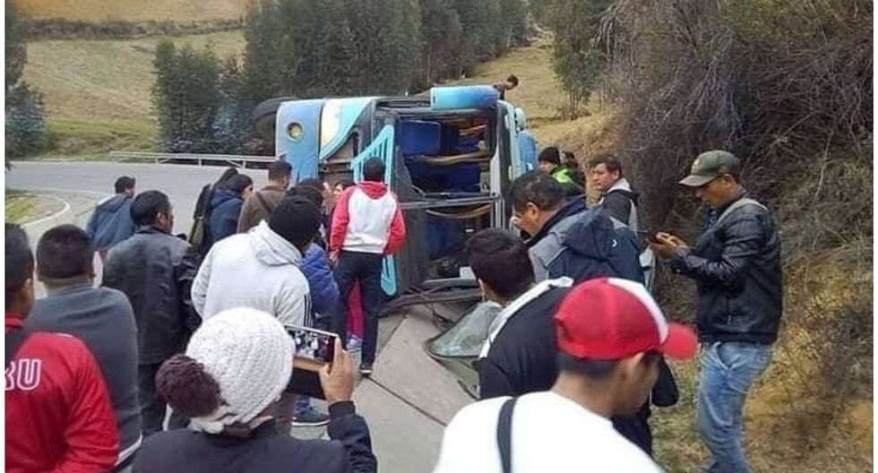 Despiste de ómnibus deja varios heridos (FOTO)
