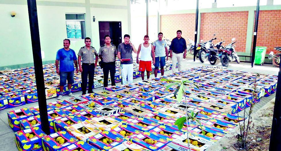 Incautan cinco toneladas de pitahaya y detienen a tres por presunto contrabando