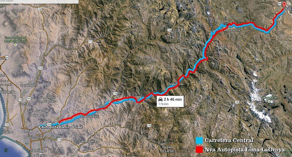 Comisión del Congreso aprueba creación de autopista alterna a Carretera Central