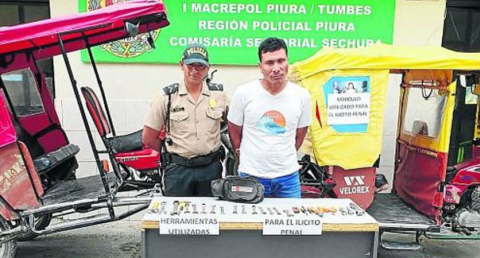 Detienen a sereno de Sechura con moto robada