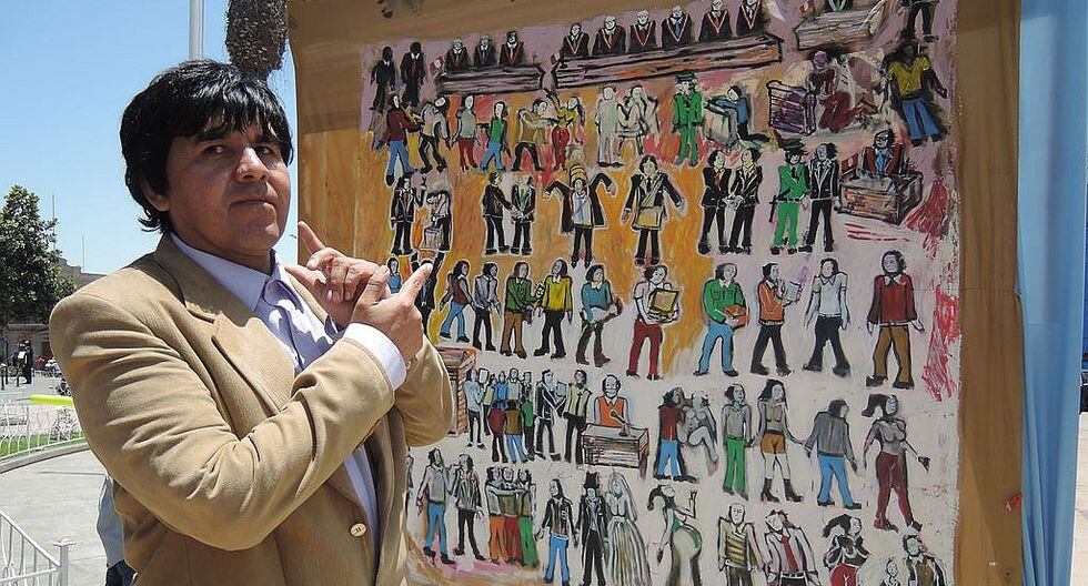 Abogado con dibujos enseña a la población sobre los delitos