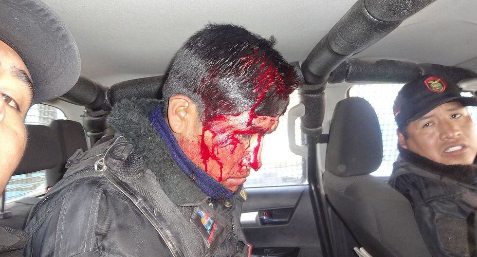 JULIACA: serenos fueron agredidos por transportistas en operativo