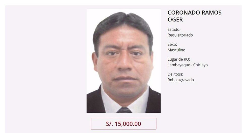 Los más buscados: “Chato coronado” de la “Gran Familia” ingresa a la lista