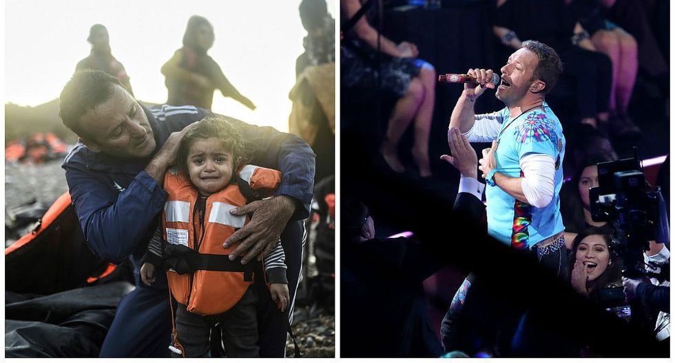 Coldplay vende prendas de vestir a favor del rescate de refugiados