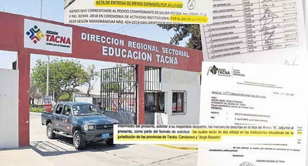 Festinaron bienes donados para colegios andinos