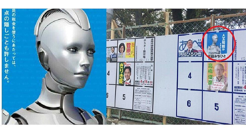 Robot se presenta como alcalde para acabar con la corrupción (VIDEO y FOTOS)