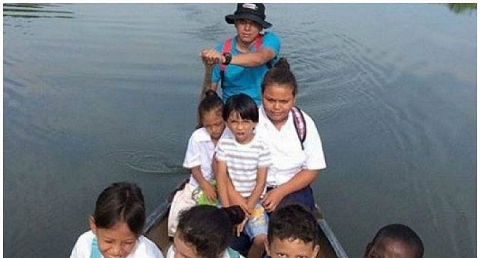 Honduras: Maestro del año rema 10 kilómetros al día para dar clases