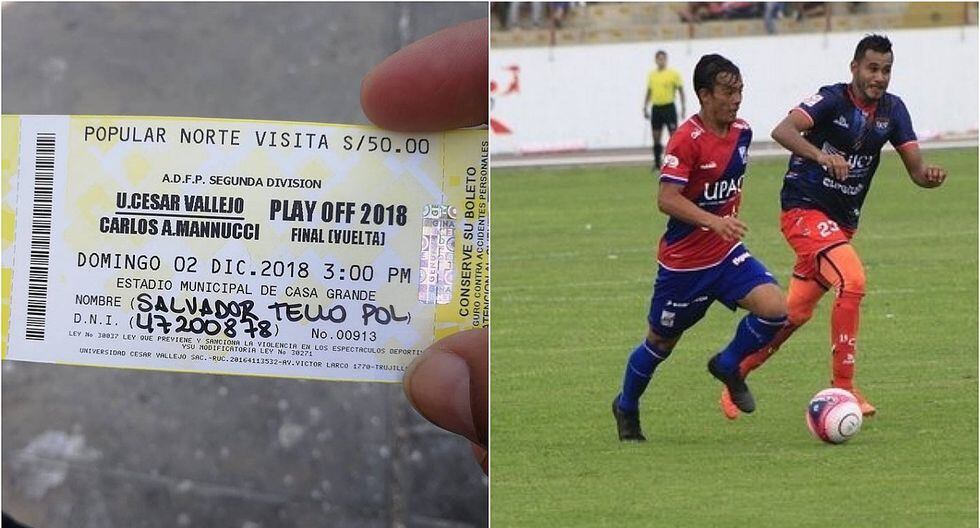 César Vallejo vs. Mannucci: Entradas personalizadas para la final (FOTO)