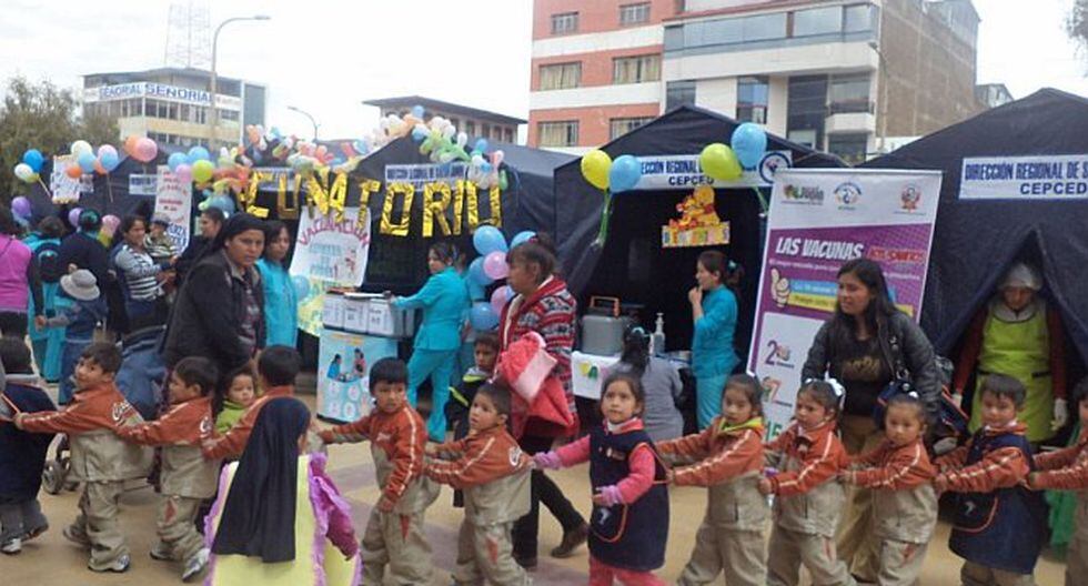 Junín: más de 84 mil niños fueron vacunados contra el sarampión y la rubeóla