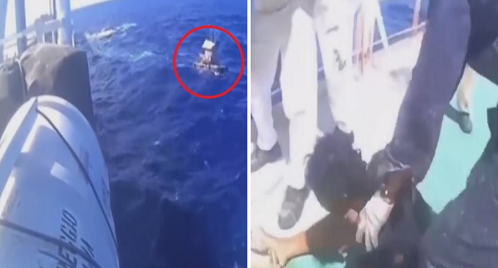 Joven fue rescatado tras casi 49 días de naufragio en mar del Pacífico (VIDEO)