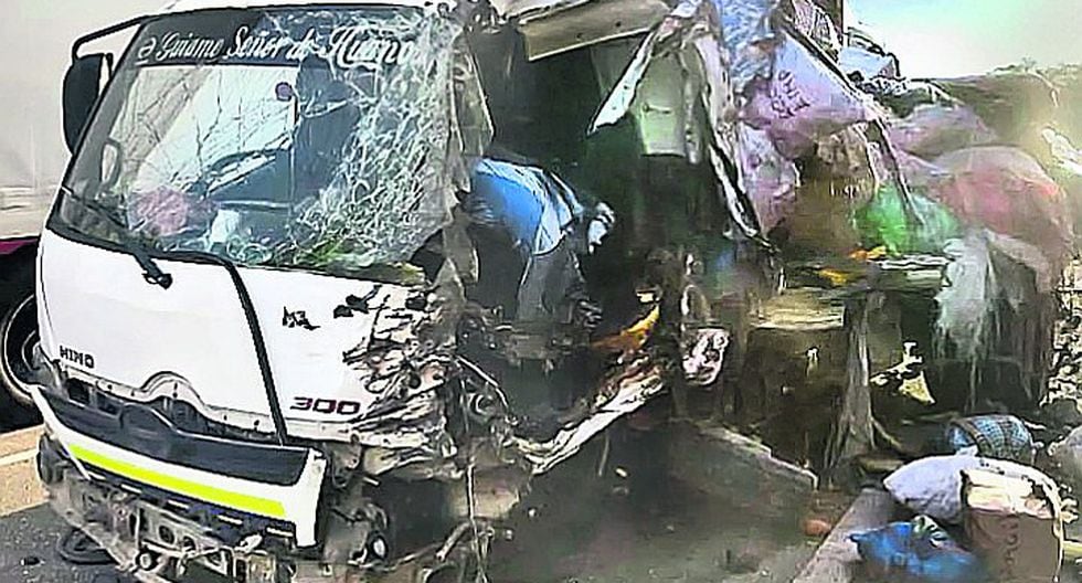 Choque de dos camiones deja un muerto y una menor herida