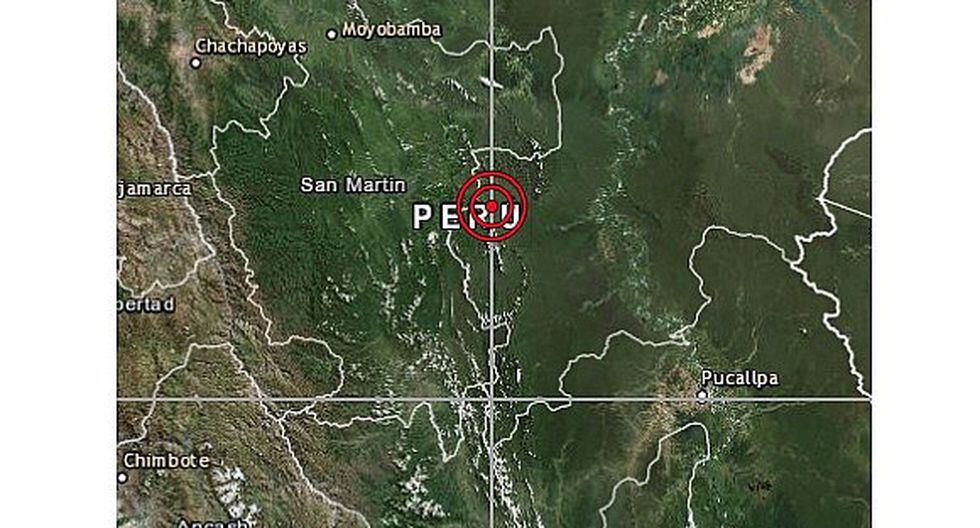 Sismo de 4.2 grados se registró esta tarde en San Martín
