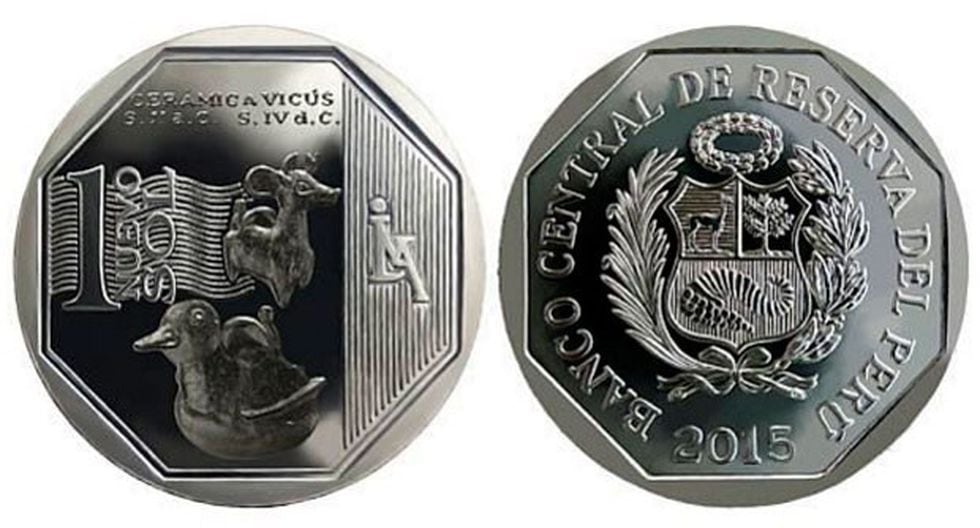 BCR pone en circulación nueva moneda de S/.1 alusiva a la cerámica Vicús