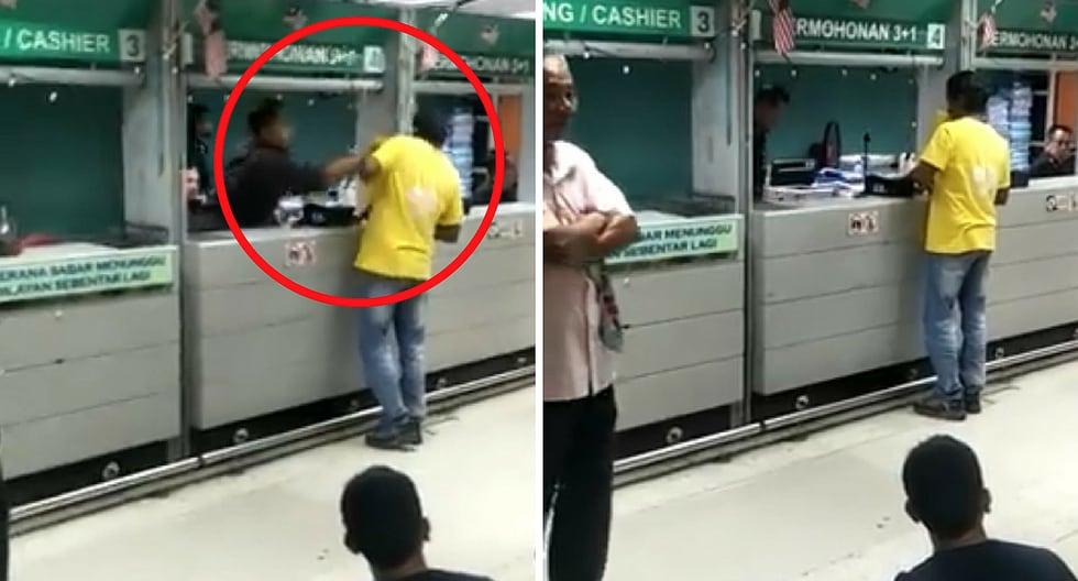 Oficial de migraciones golpea y humilla a extranjero en Malasia (VIDEO)