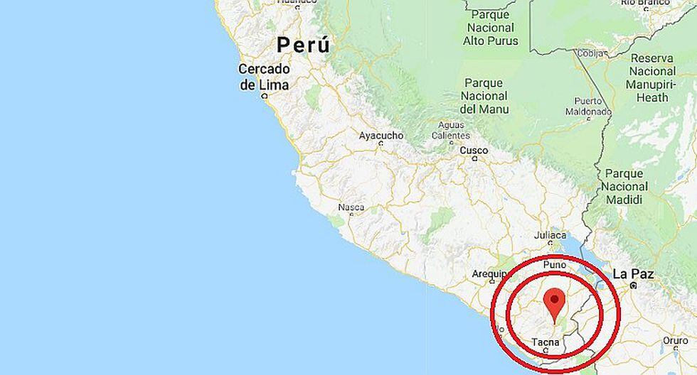 Sismo de 4.2 grados se registró esta madrugada en Tacna