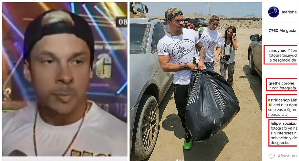 Mario Hart: esta fue su contundente respuesta tras críticas por donar sus gorras a afectados (VIDEO)