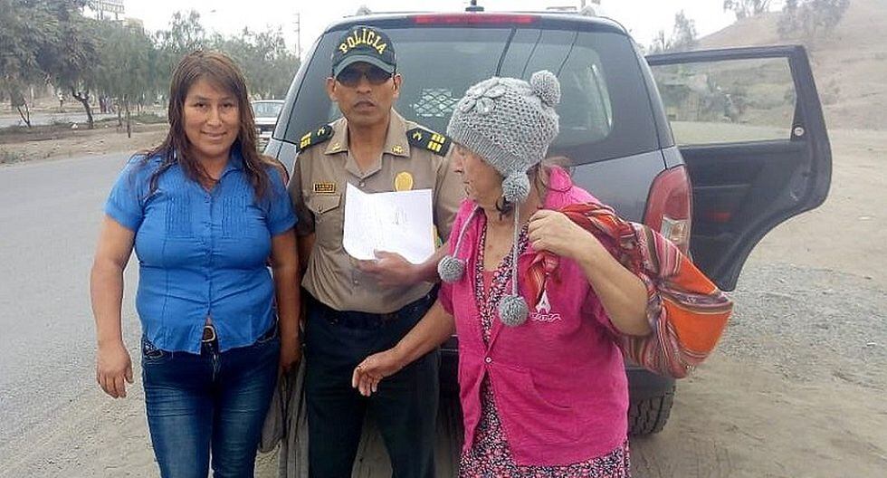 Abuelita retorna a su hogar en el Día de la Madre tras extraviarse en Comas (FOTOS)
