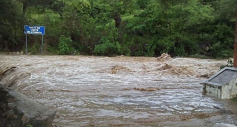 El 69% de la región Ayacucho se encuentra en un nivel de riesgo muy alto ante las lluvias