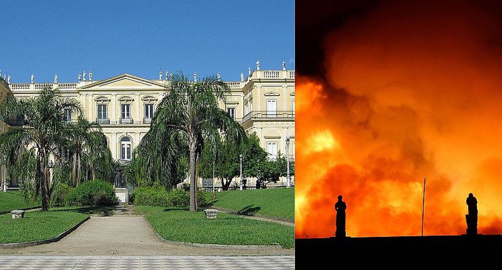 Gigantesco incendio destruye el Museo Nacional de Río de Janeiro (FOTOS)