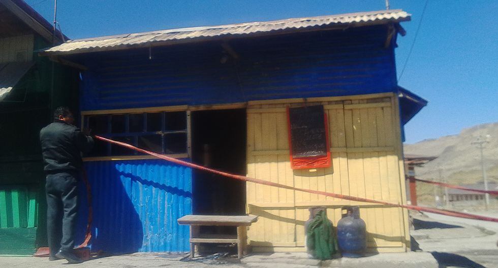 Fuga de gas provoca incendio en una carpa de venta de comida